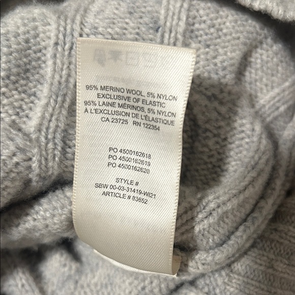 Babaton Heather Gray Cable Knit Sweater - Picture 3 of 3